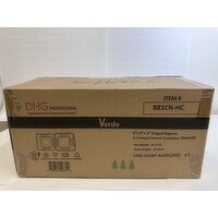 8x8 3c Molded Fiber Hinged Container - 50 Each